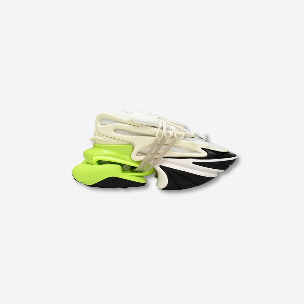 BALMAIN Multikolor Buty sportowe Black, white, and green