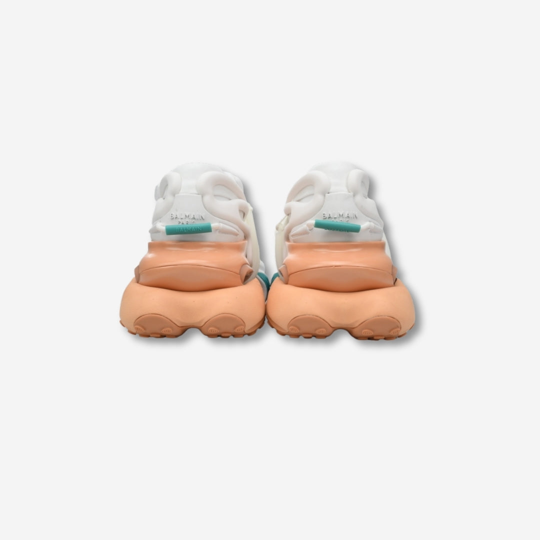 BALMAIN Multikolor Buty sportowe White Green Orange